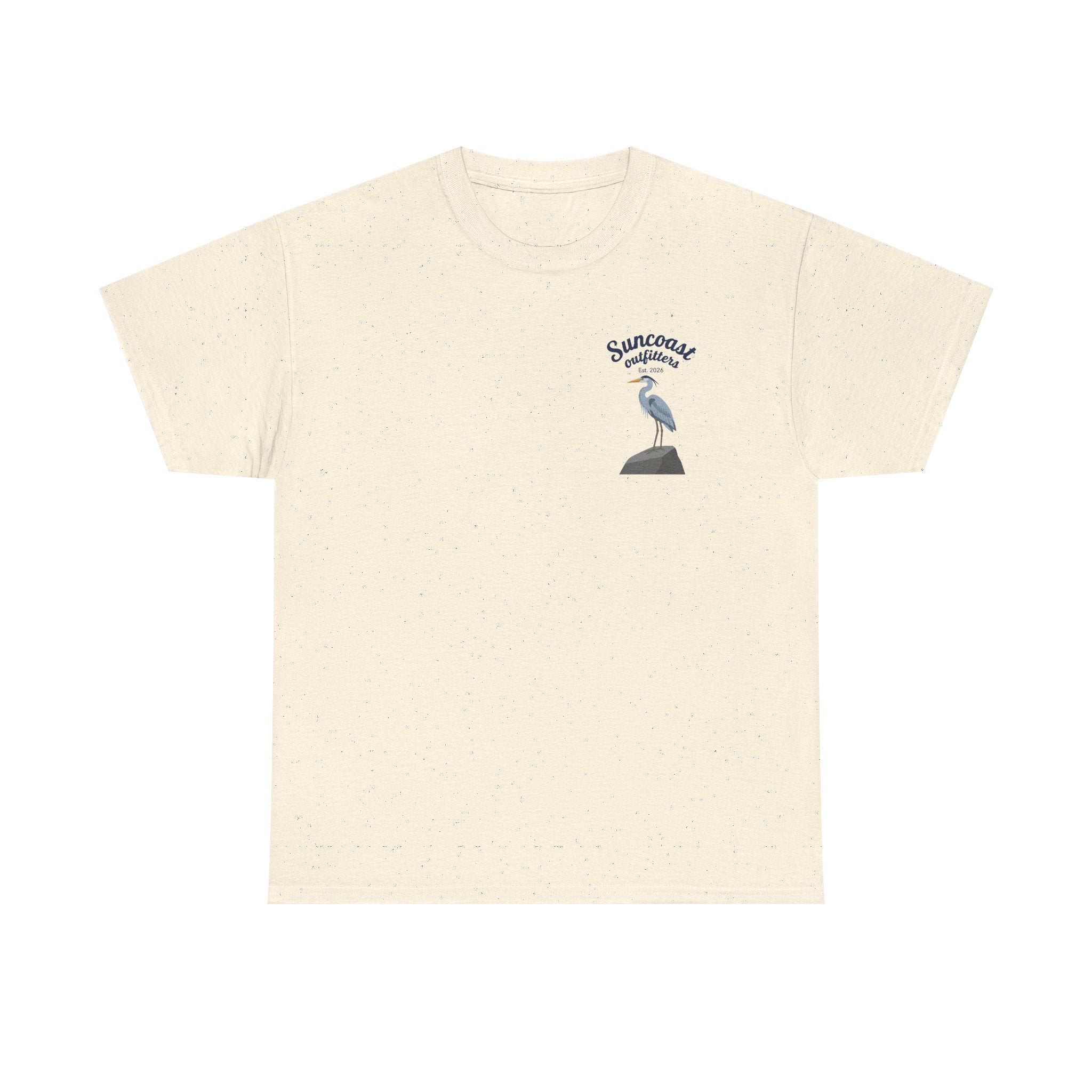 Blue heron Suncoast outfitters graphic tee