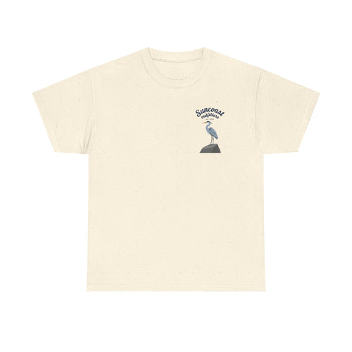 Blue heron Suncoast outfitters graphic tee