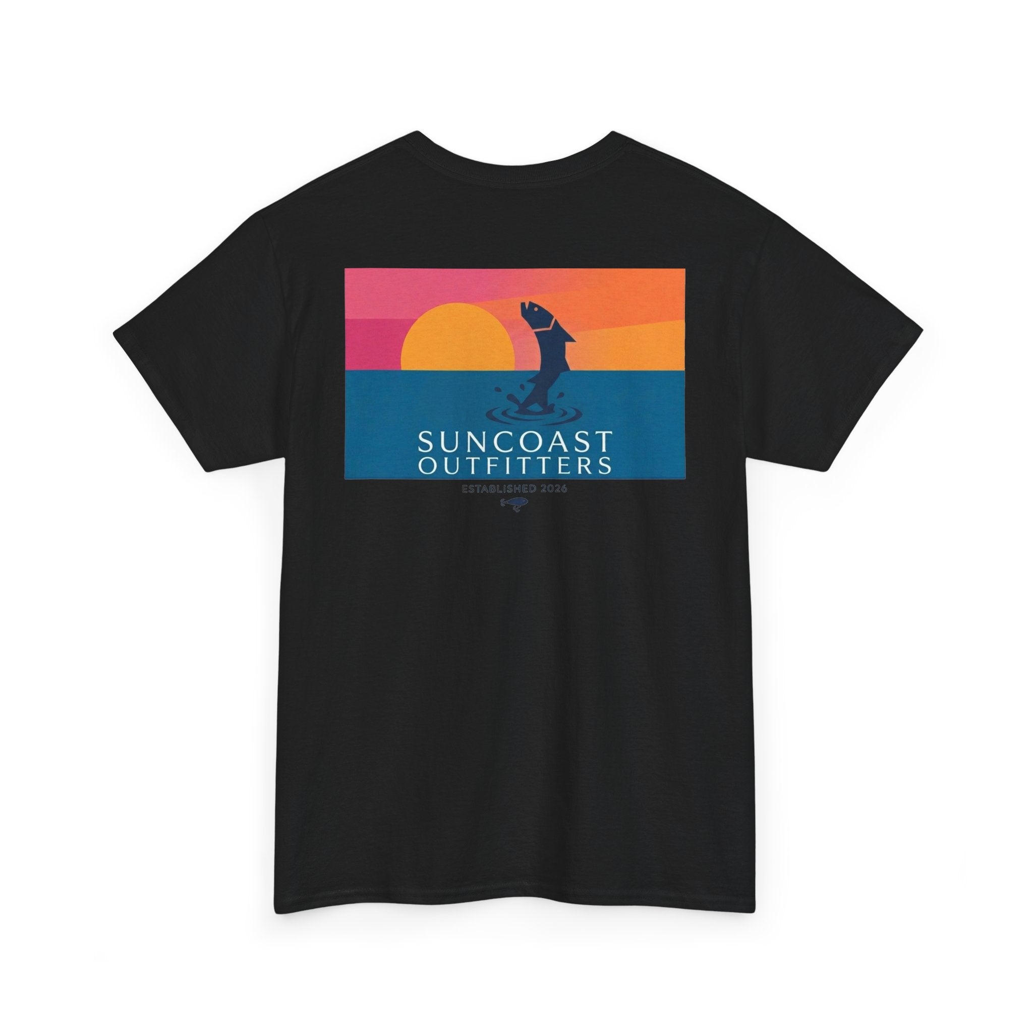 Sunset Tarpon Silhouette Tee | Suncoast Outfitters Fishing Logo