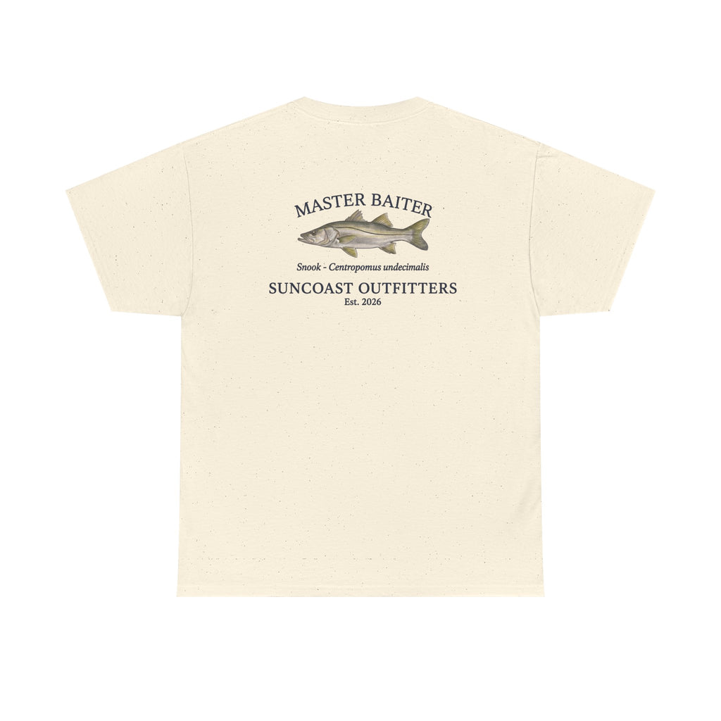 Fishing T‑Shirt — "Master Baiter" Suncoast Outfitters Graphic Tee