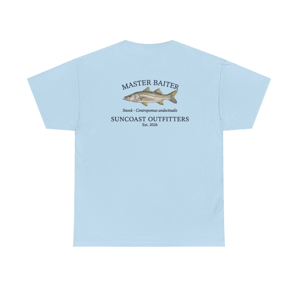 Fishing T‑Shirt — "Master Baiter" Suncoast Outfitters Graphic Tee