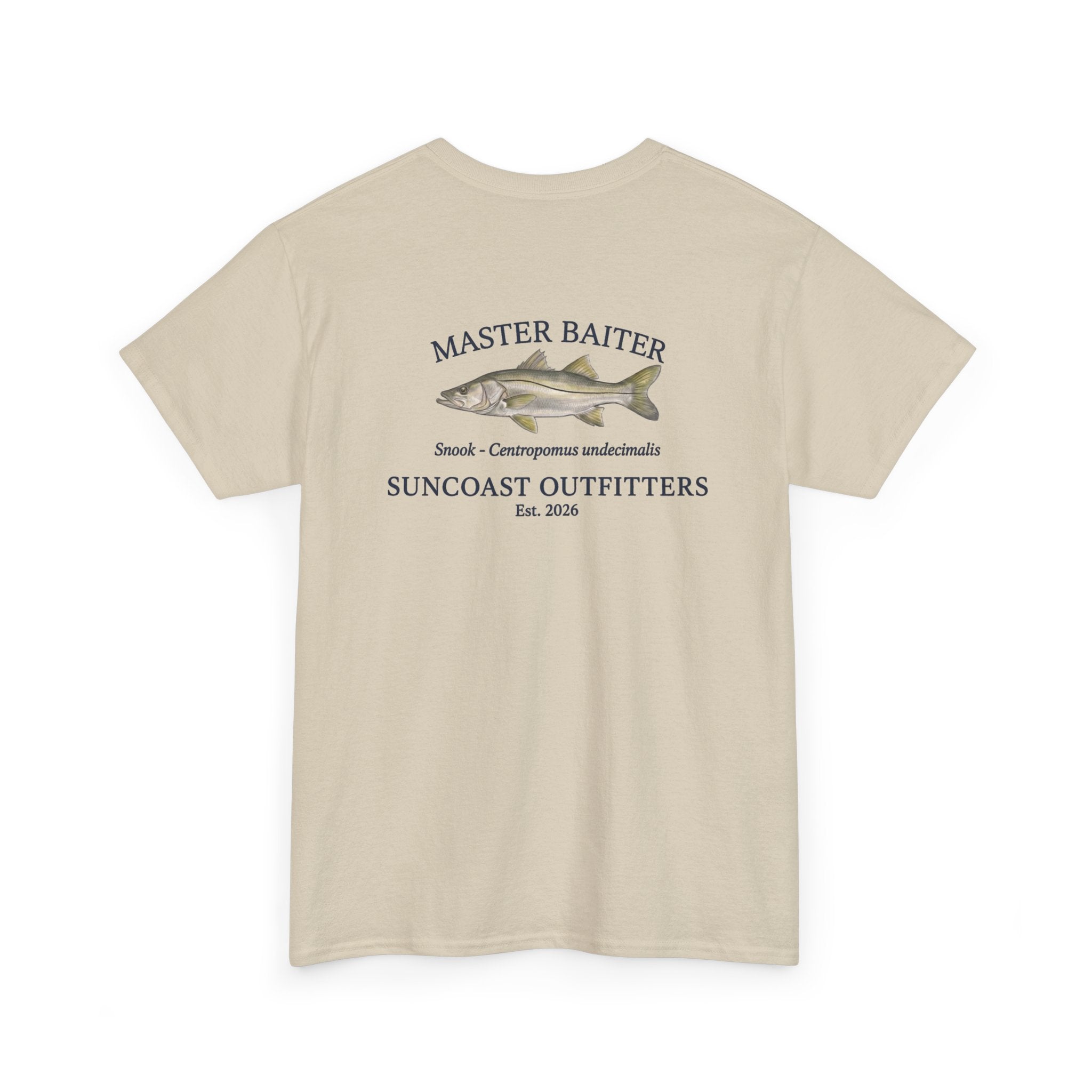 Fishing T‑Shirt — "Master Baiter" Suncoast Outfitters Graphic Tee
