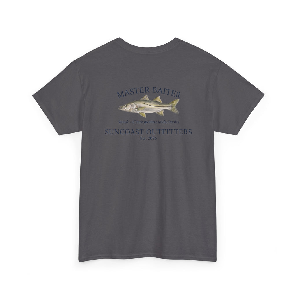 Fishing T‑Shirt — "Master Baiter" Suncoast Outfitters Graphic Tee