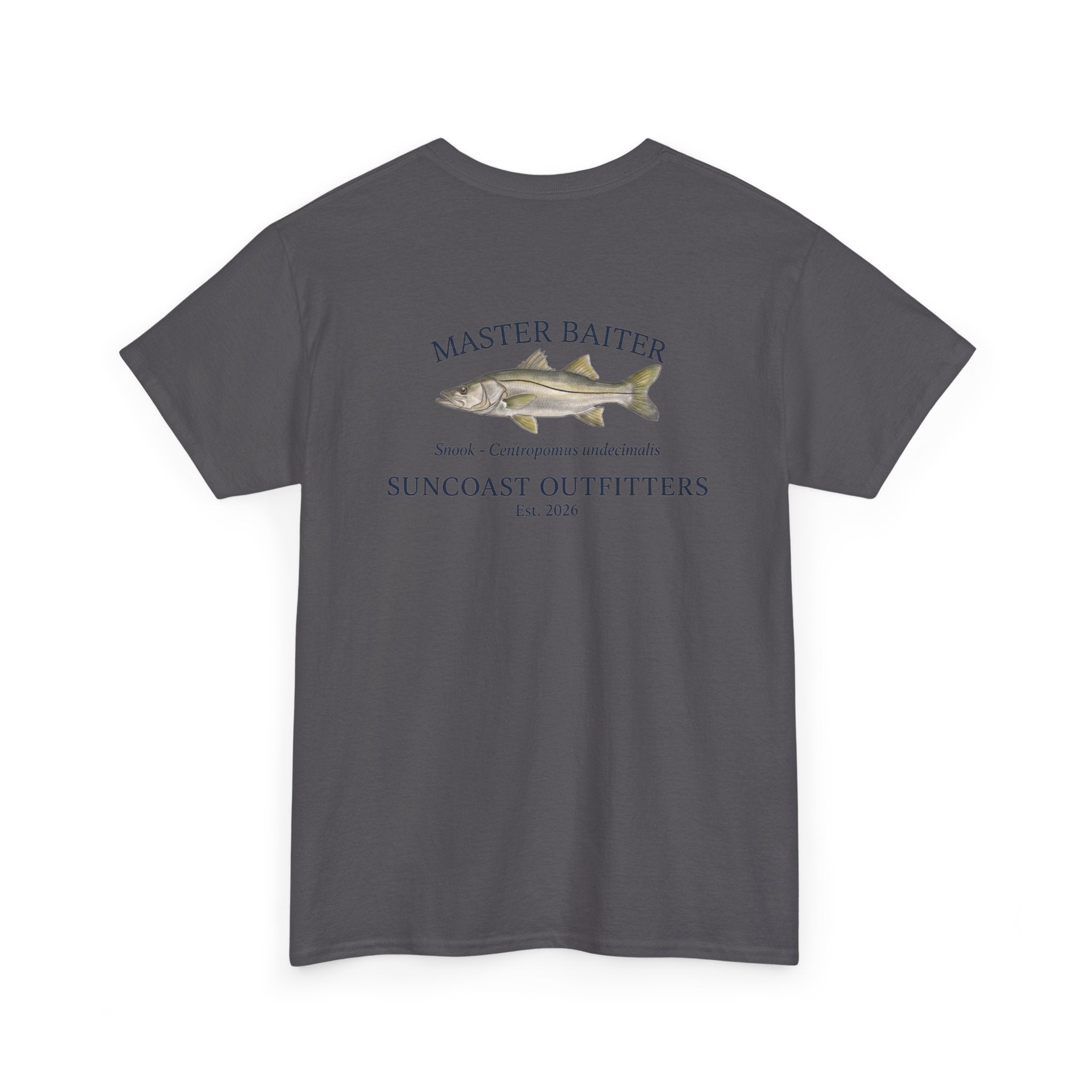 Fishing T‑Shirt — "Master Baiter" Suncoast Outfitters Graphic Tee