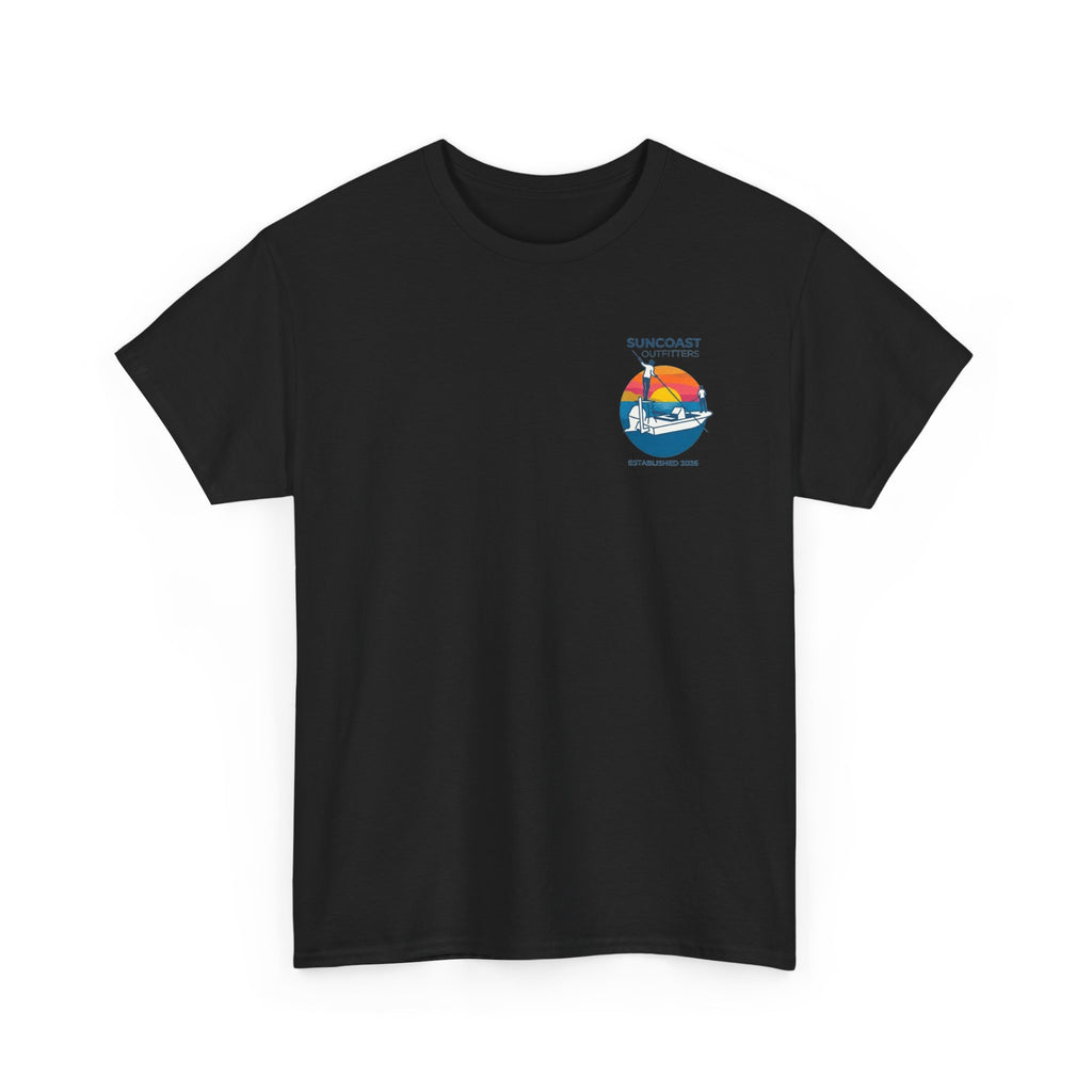 Sunset Tarpon Silhouette Tee | Suncoast Outfitters Fishing Logo