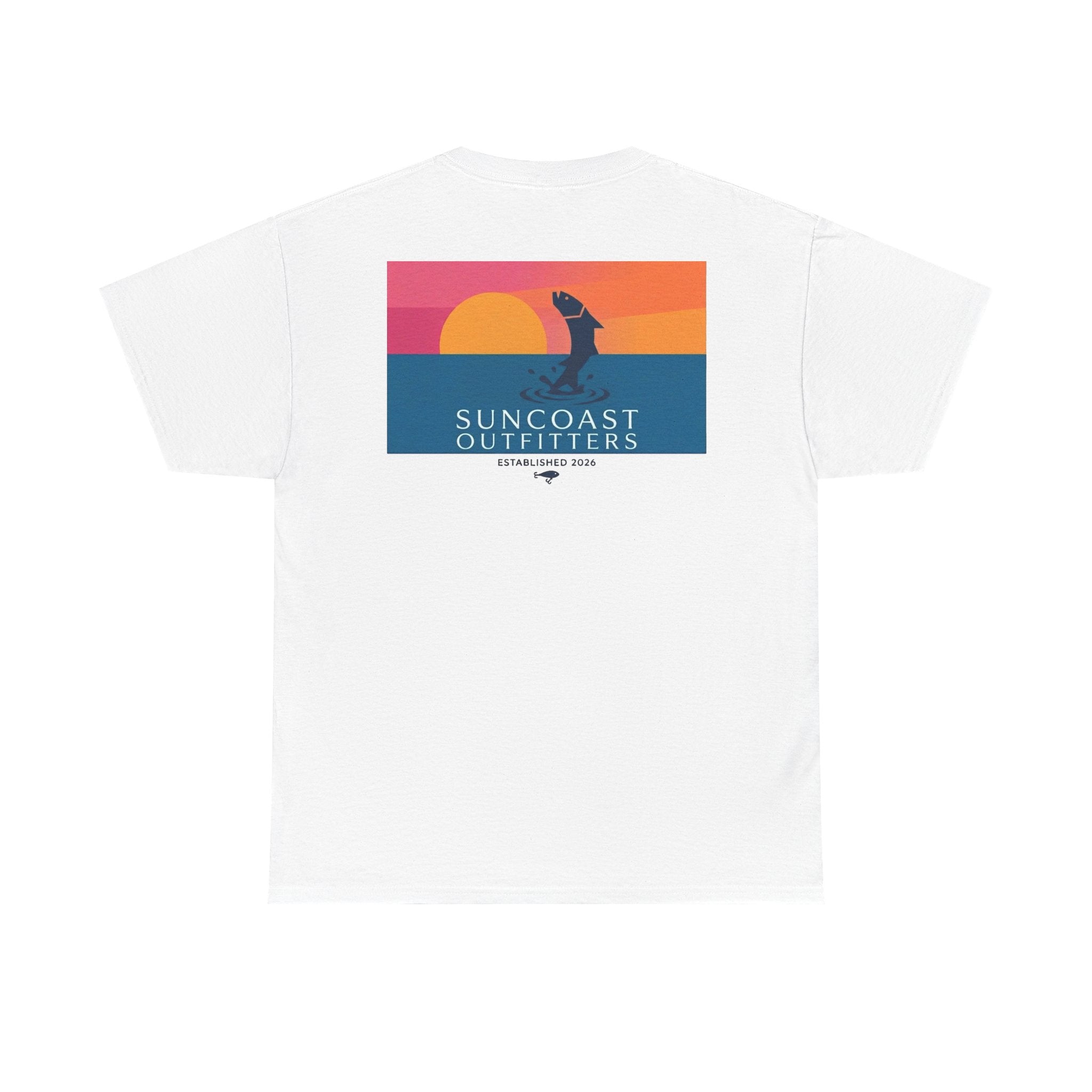 Sunset Tarpon Silhouette Tee | Suncoast Outfitters Fishing Logo