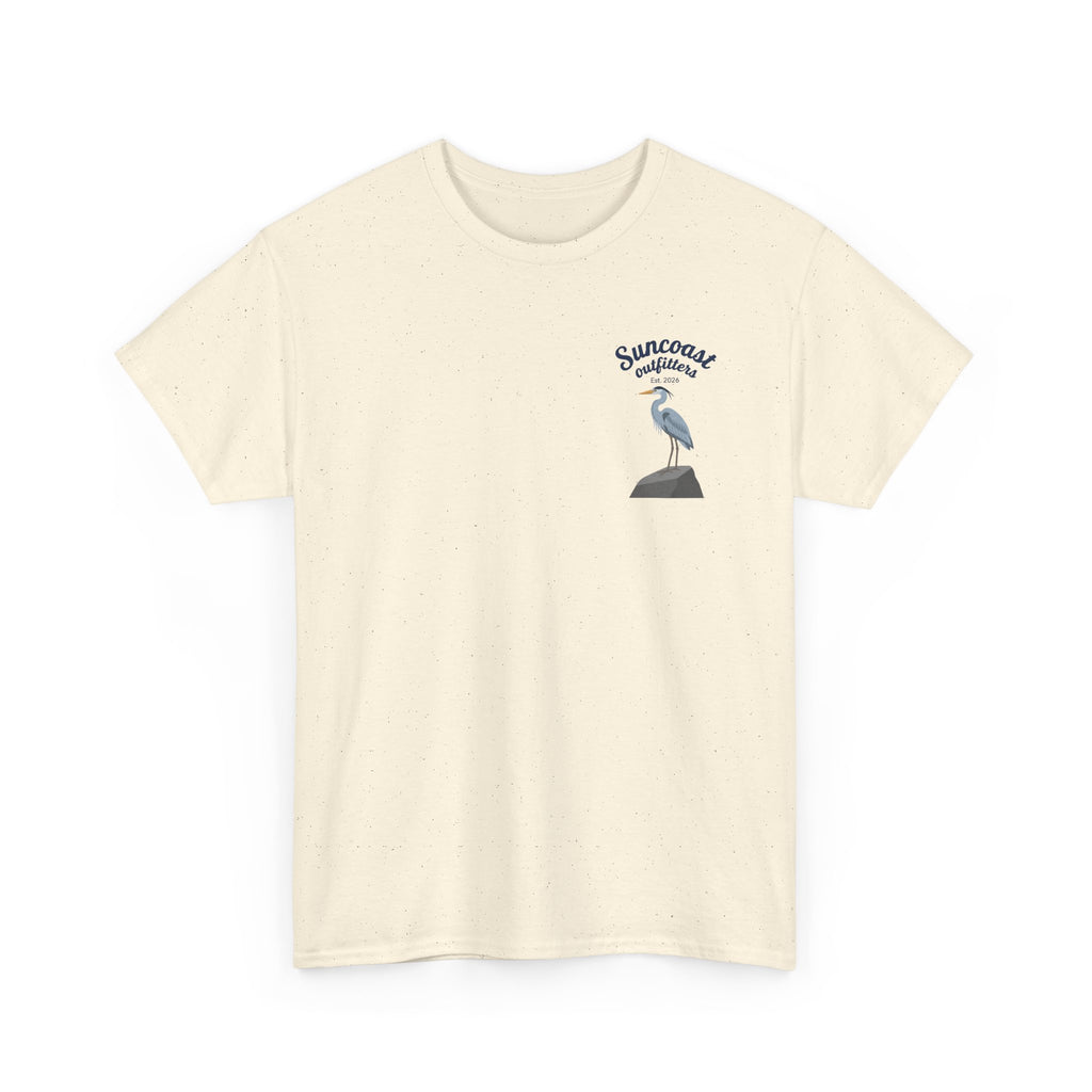 Blue heron Suncoast outfitters graphic tee