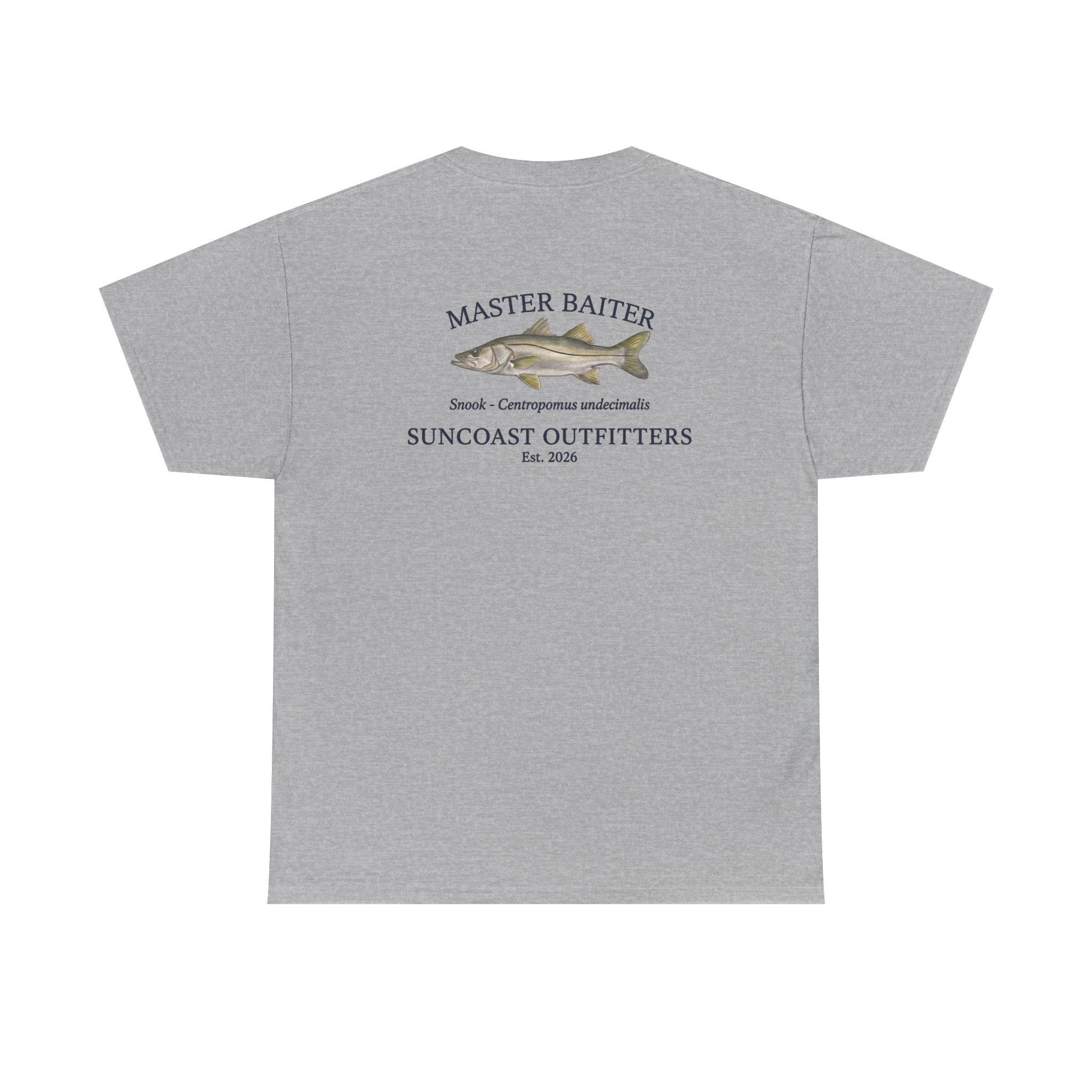 Fishing T‑Shirt — "Master Baiter" Suncoast Outfitters Graphic Tee