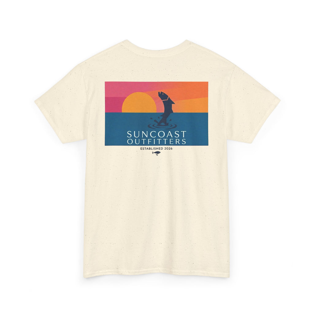 Sunset Tarpon Silhouette Tee | Suncoast Outfitters Fishing Logo