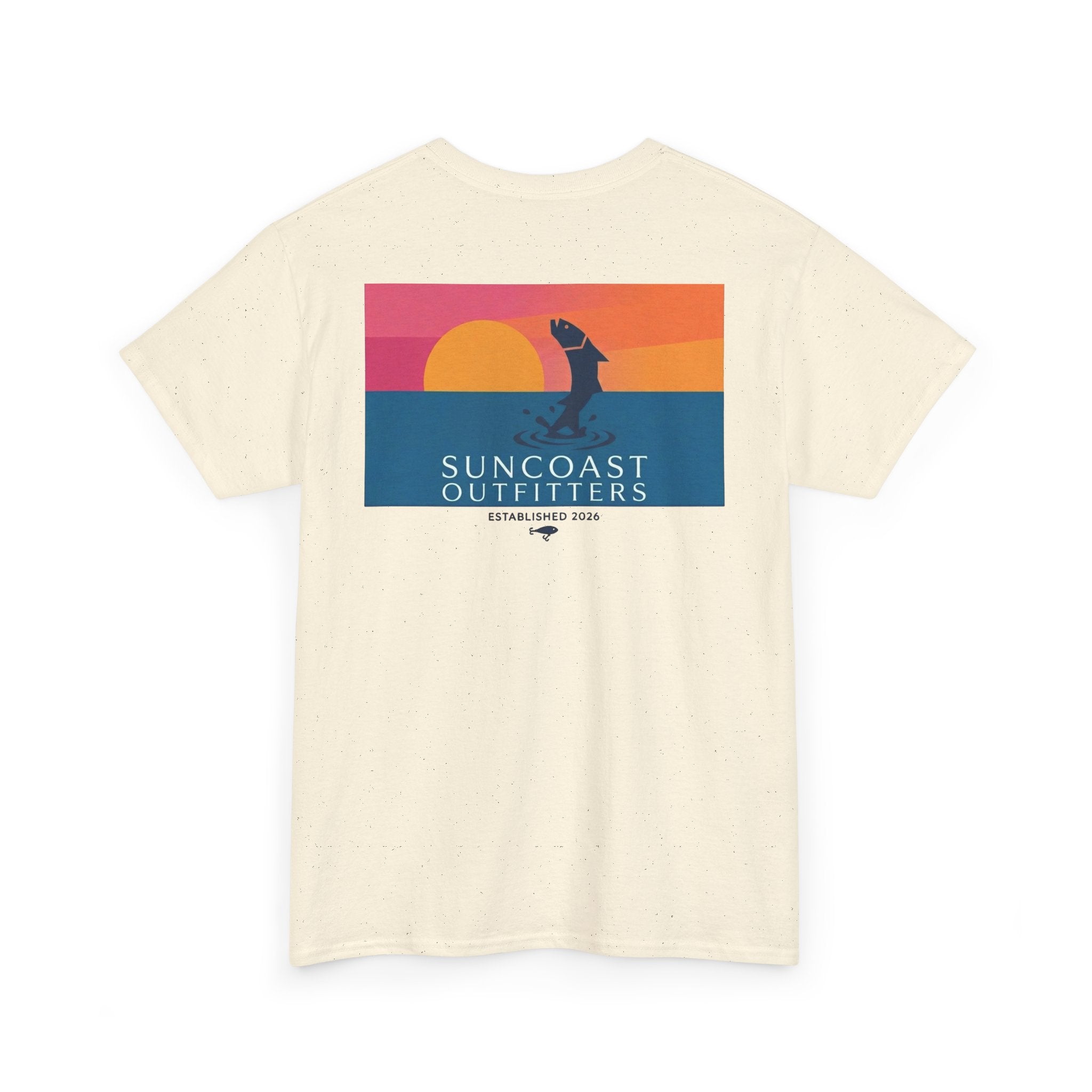 Sunset Tarpon Silhouette Tee | Suncoast Outfitters Fishing Logo