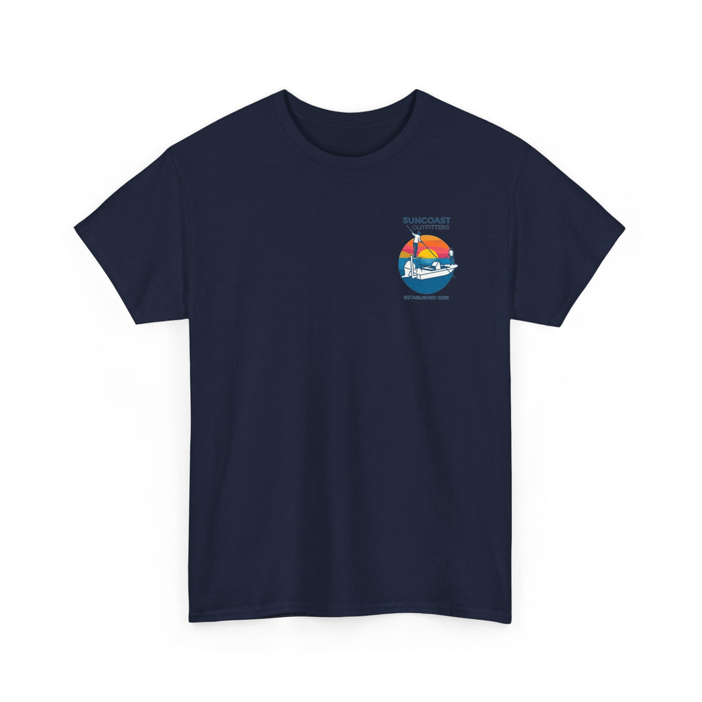 Sunset Tarpon Silhouette Tee | Suncoast Outfitters Fishing Logo