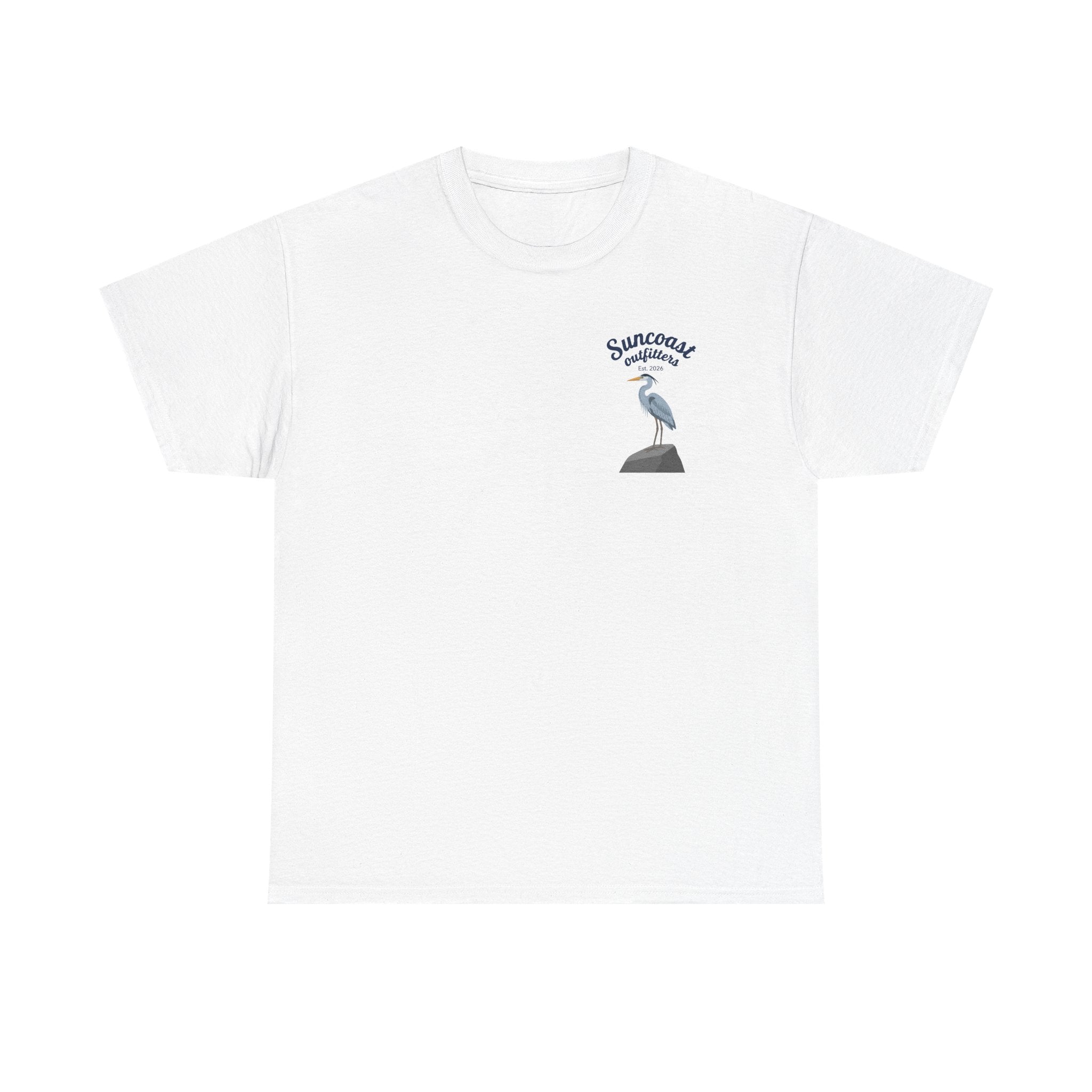 Blue heron Suncoast outfitters graphic tee