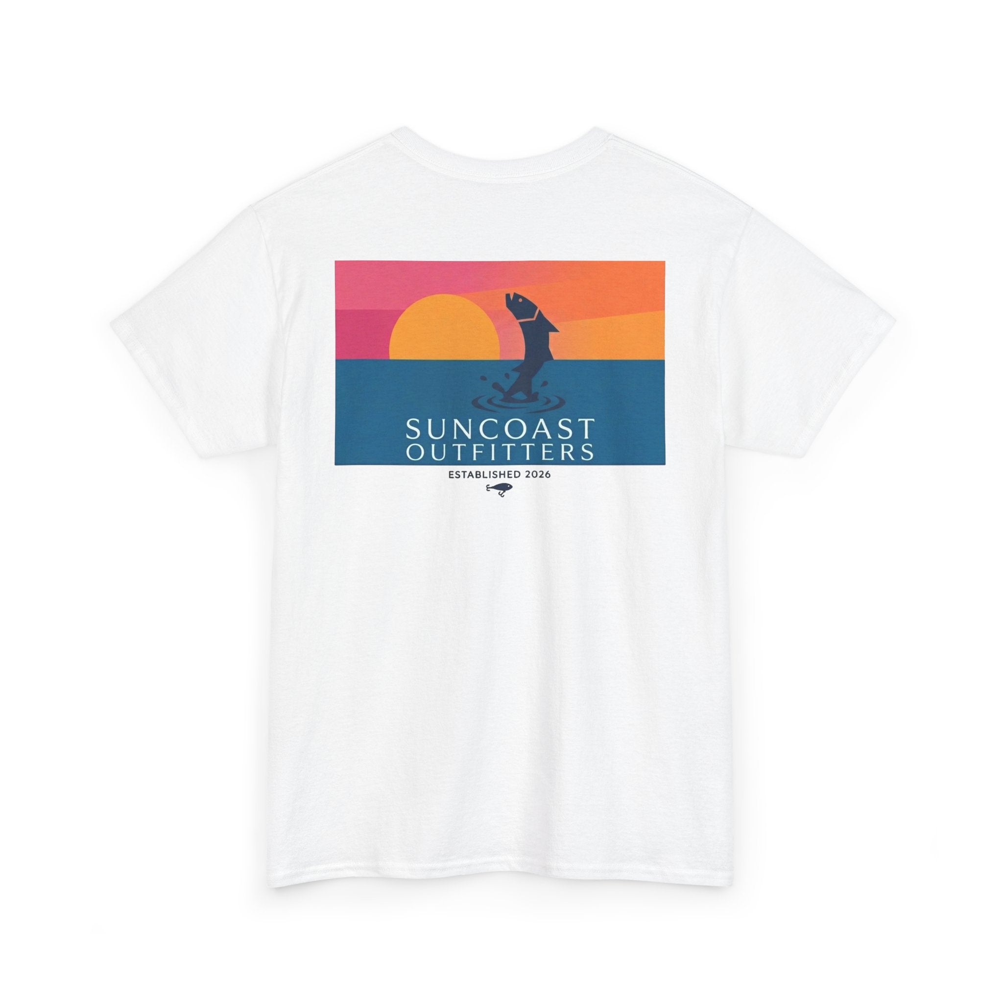 Sunset Tarpon Silhouette Tee | Suncoast Outfitters Fishing Logo