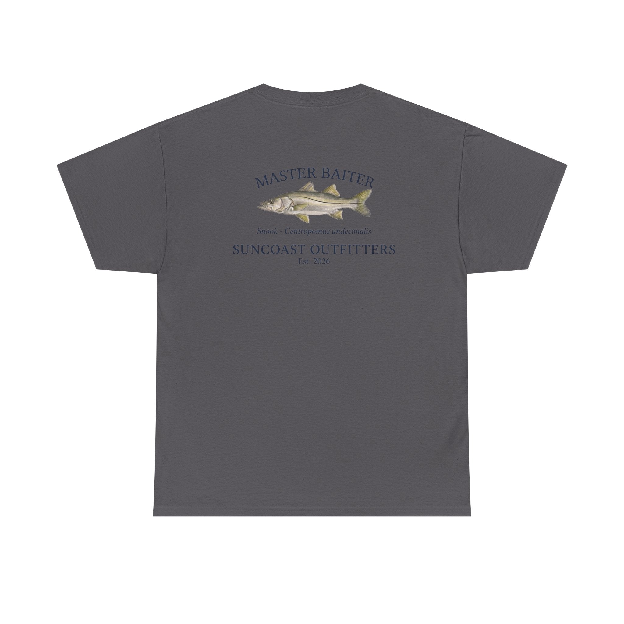 Fishing T‑Shirt — "Master Baiter" Suncoast Outfitters Graphic Tee