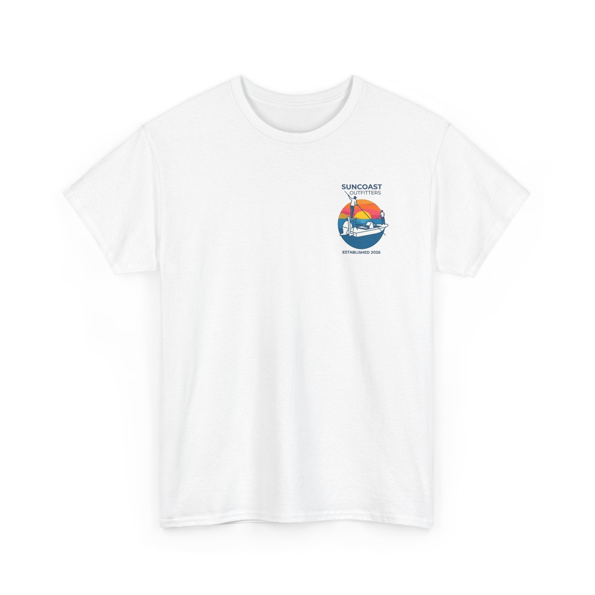 Sunset Tarpon Silhouette Tee | Suncoast Outfitters Fishing Logo