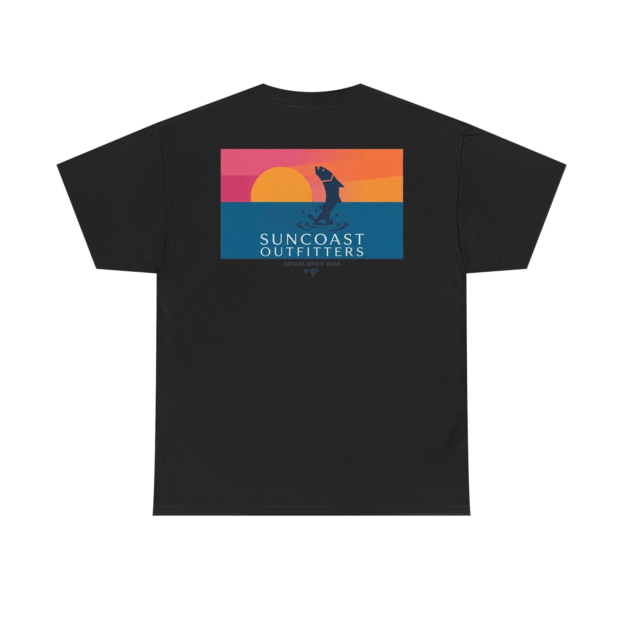 Sunset Tarpon Silhouette Tee | Suncoast Outfitters Fishing Logo