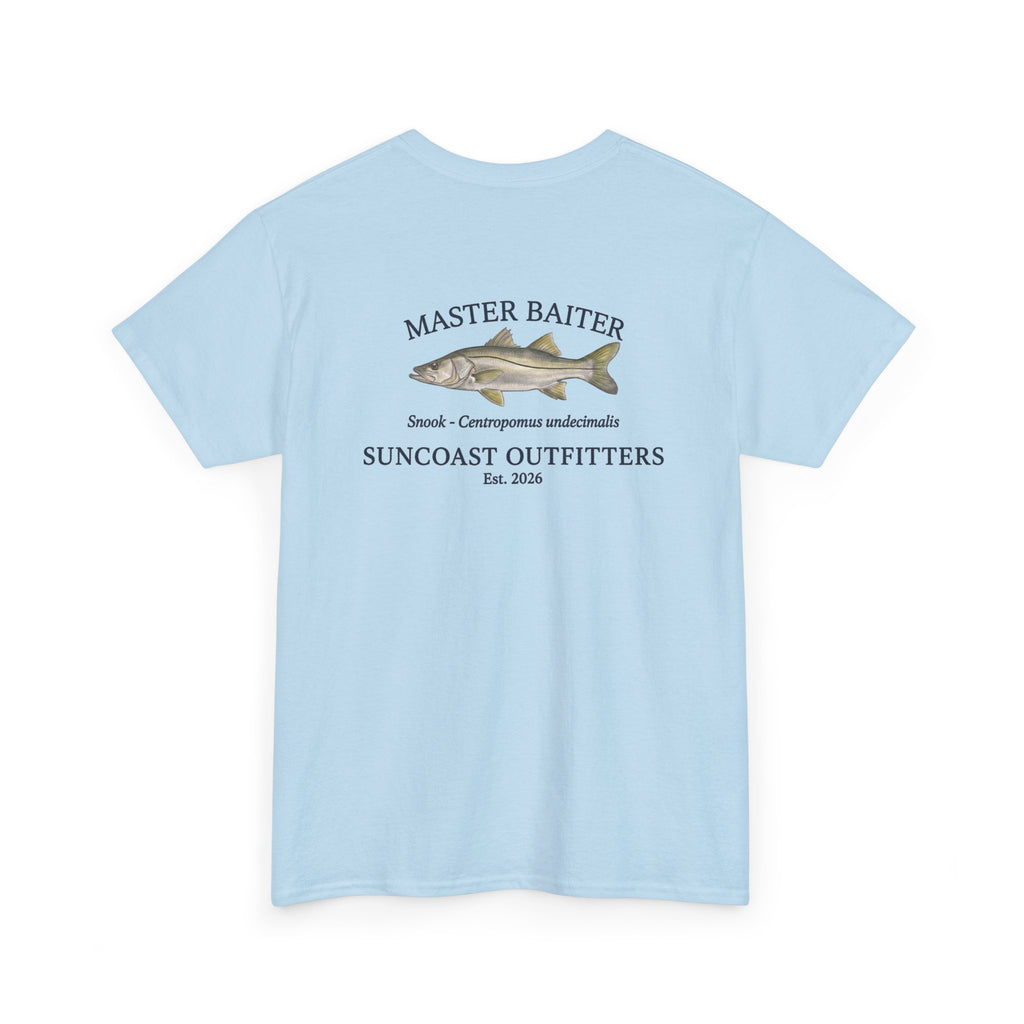Fishing T‑Shirt — "Master Baiter" Suncoast Outfitters Graphic Tee