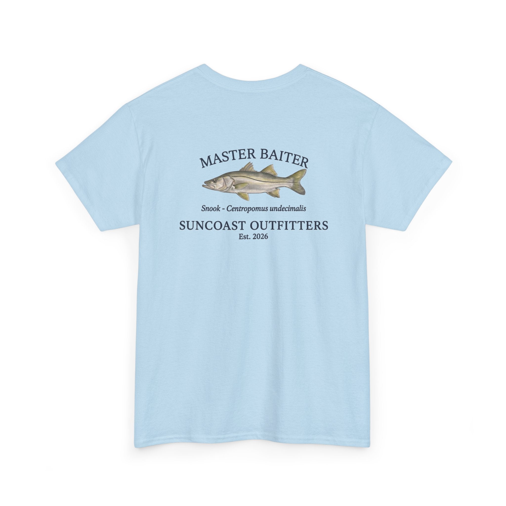 Fishing T‑Shirt — "Master Baiter" Suncoast Outfitters Graphic Tee