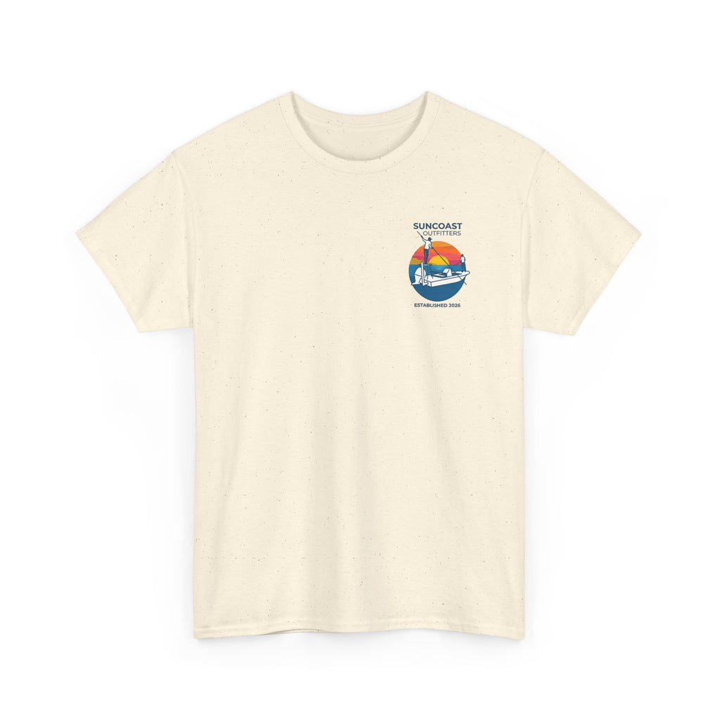 Sunset Tarpon Silhouette Tee | Suncoast Outfitters Fishing Logo