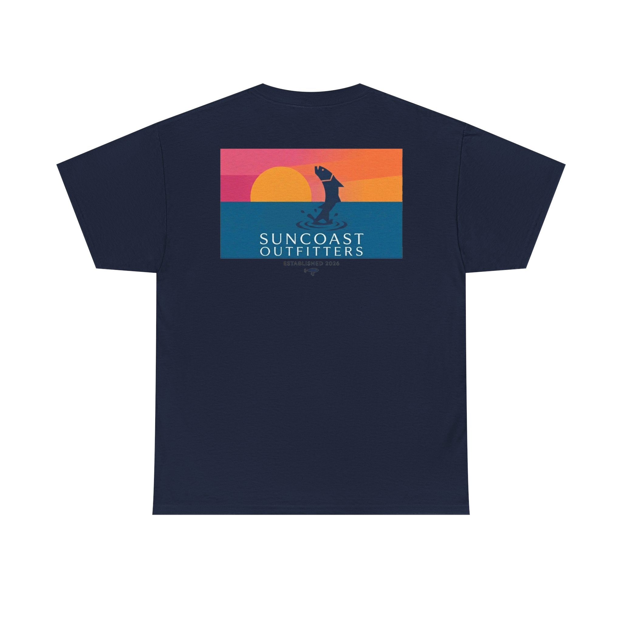 Sunset Tarpon Silhouette Tee | Suncoast Outfitters Fishing Logo