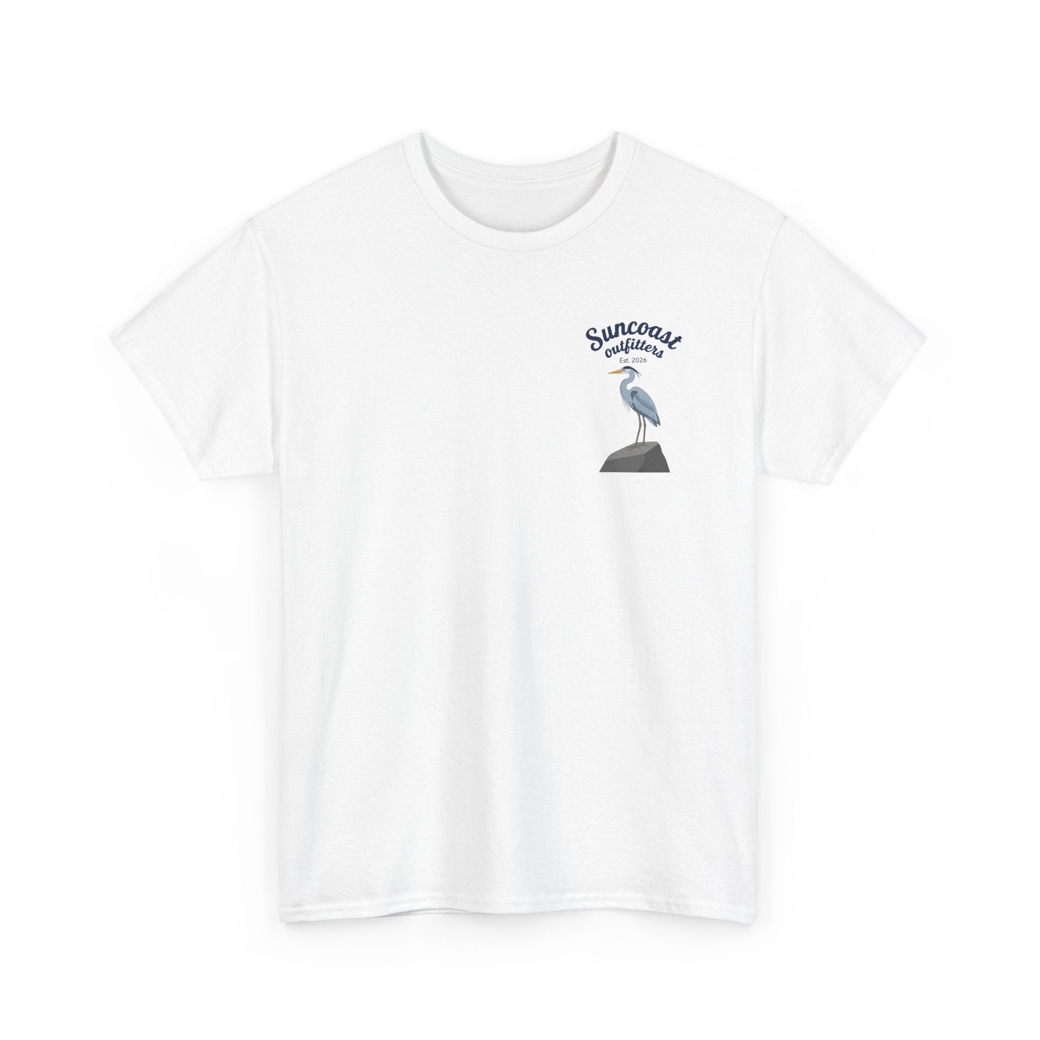 Blue heron Suncoast outfitters graphic tee