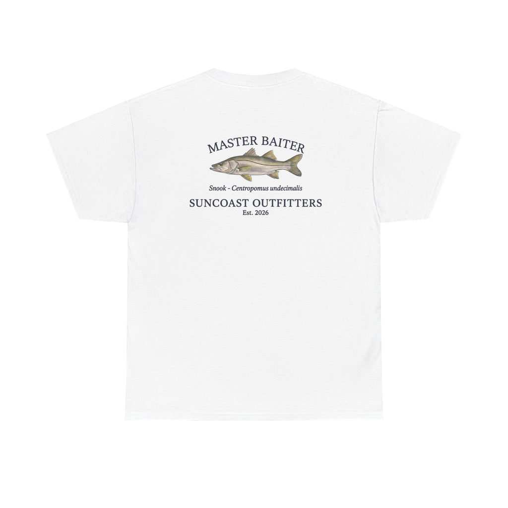 Fishing T‑Shirt — "Master Baiter" Suncoast Outfitters Graphic Tee