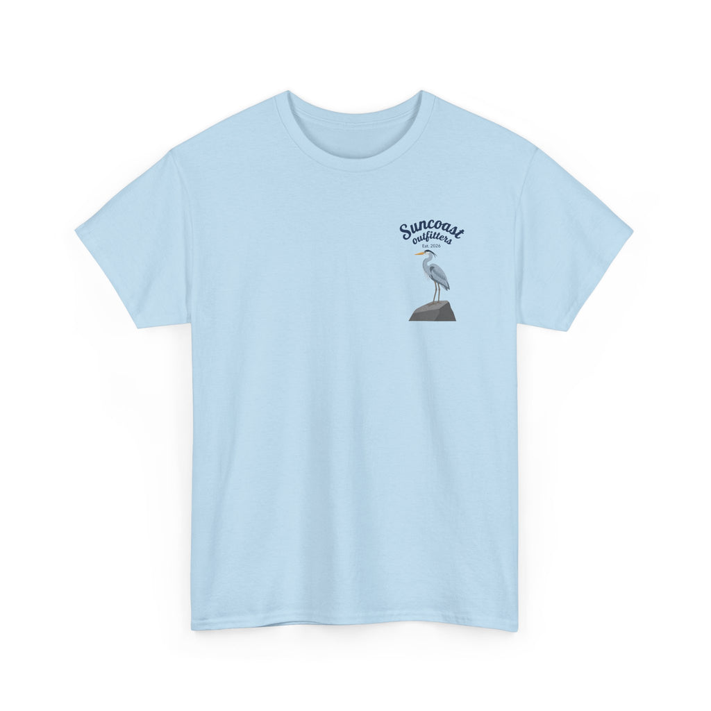 Blue heron Suncoast outfitters graphic tee