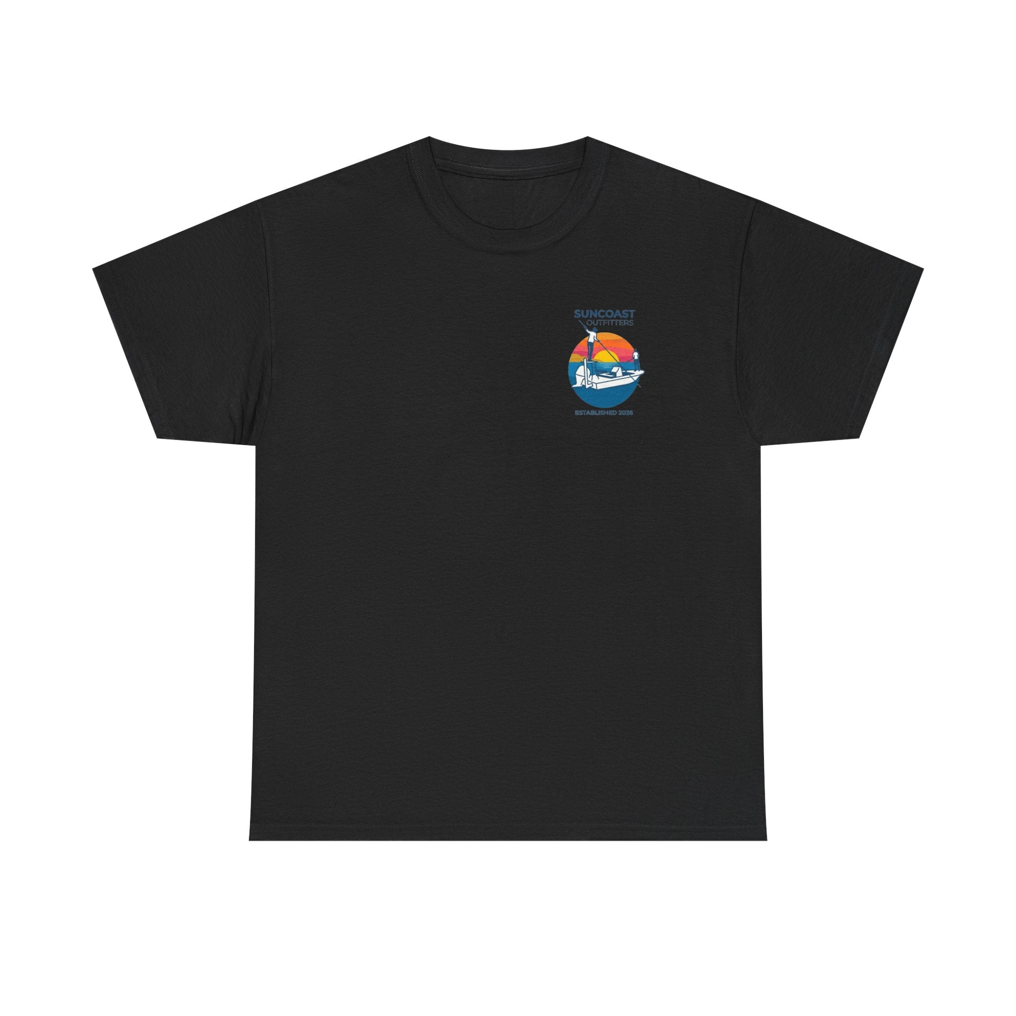 Sunset Tarpon Silhouette Tee | Suncoast Outfitters Fishing Logo