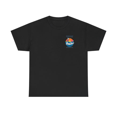 Sunset Tarpon Silhouette Tee | Suncoast Outfitters Fishing Logo