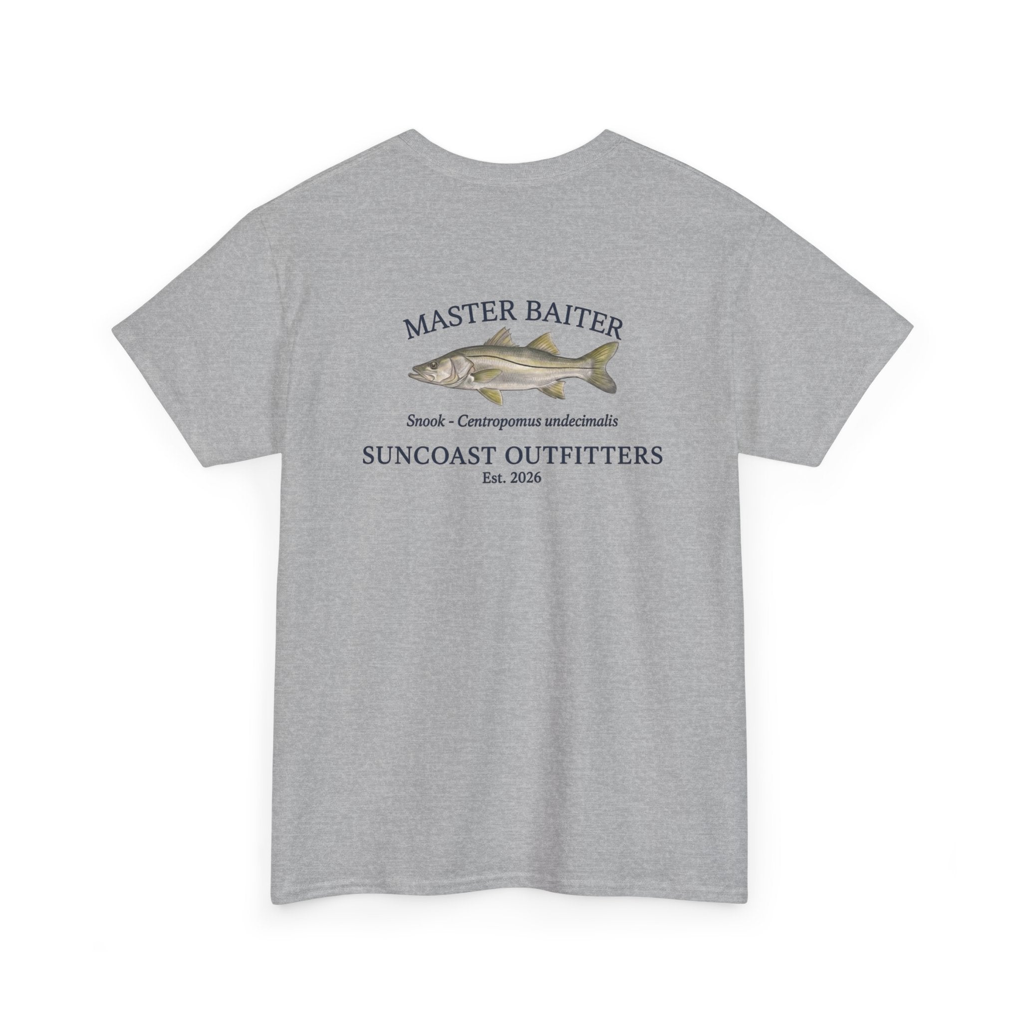 Fishing T‑Shirt — "Master Baiter" Suncoast Outfitters Graphic Tee
