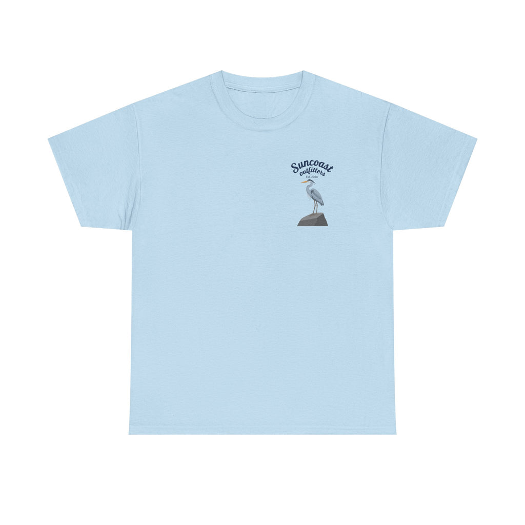 Blue heron Suncoast outfitters graphic tee