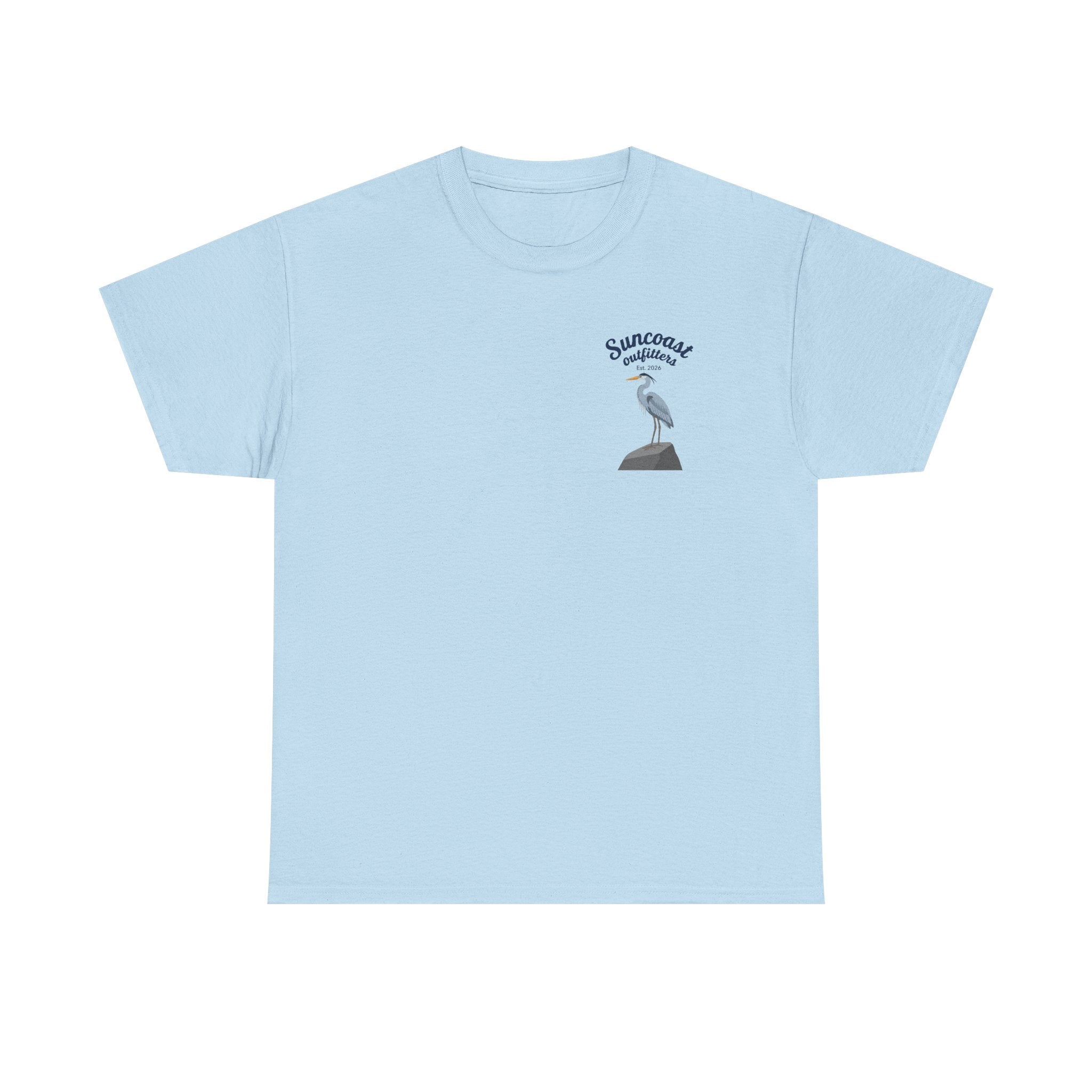 Blue heron Suncoast outfitters graphic tee