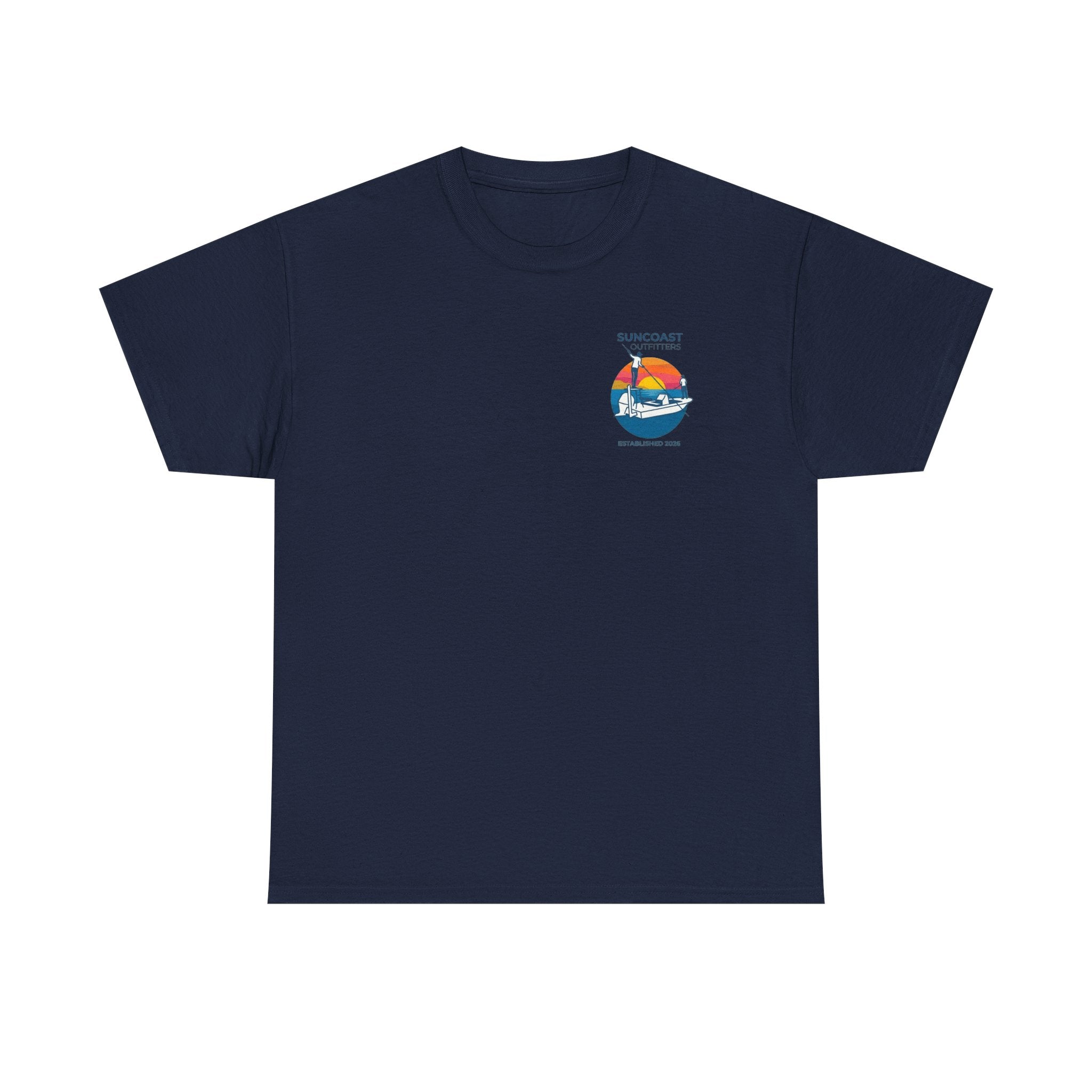 Sunset Tarpon Silhouette Tee | Suncoast Outfitters Fishing Logo