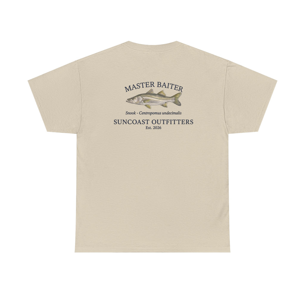 Fishing T‑Shirt — "Master Baiter" Suncoast Outfitters Graphic Tee