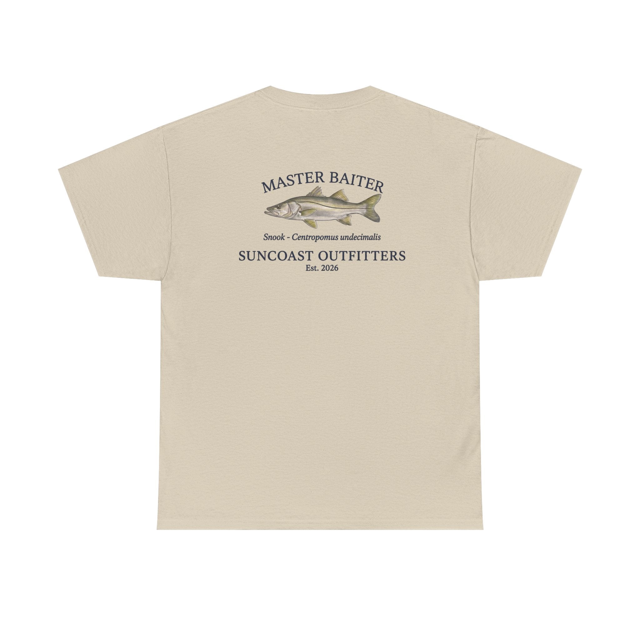 Fishing T‑Shirt — "Master Baiter" Suncoast Outfitters Graphic Tee