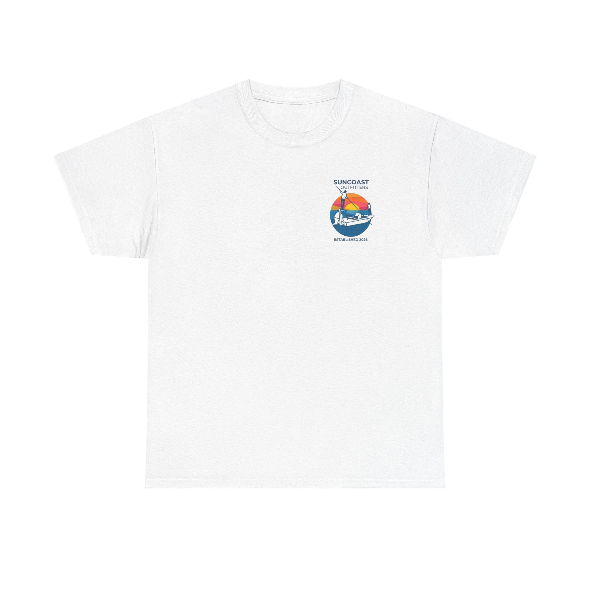 Sunset Tarpon Silhouette Tee | Suncoast Outfitters Fishing Logo